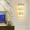 Three Layers of Golden Crystal Wall Lamps