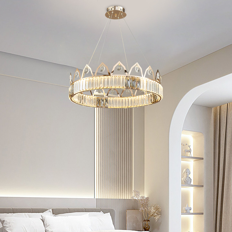 Single - Or Multi-storey Ring Crystal Chandeliers