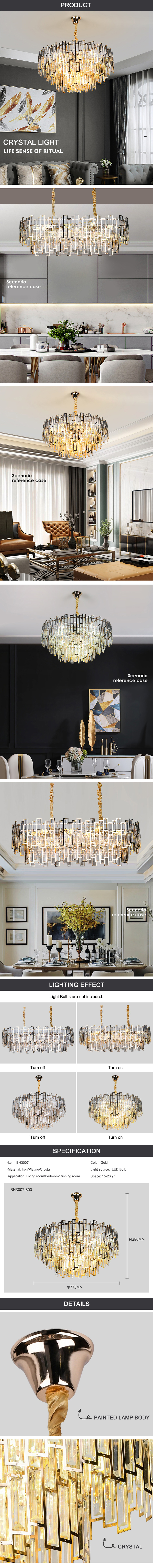 Gold Crystal Chandelier
