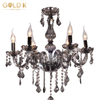 Source Manufacturer European Style Smoke Gray Classic Candle LED Pendant Lamp