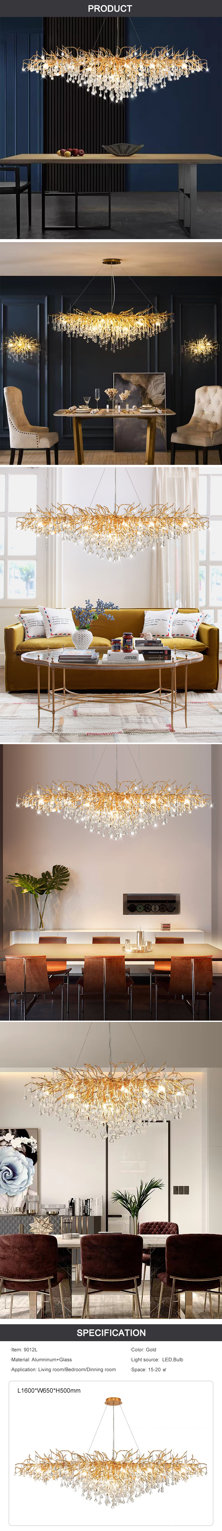 tree branch chandeliers