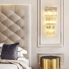 Three Layers of Golden Crystal Wall Lamps