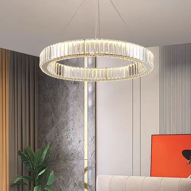 Modern 1 Ring Led Crystal Pendant Lamps