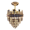 French Gold Art Crystal Pendant Lamp