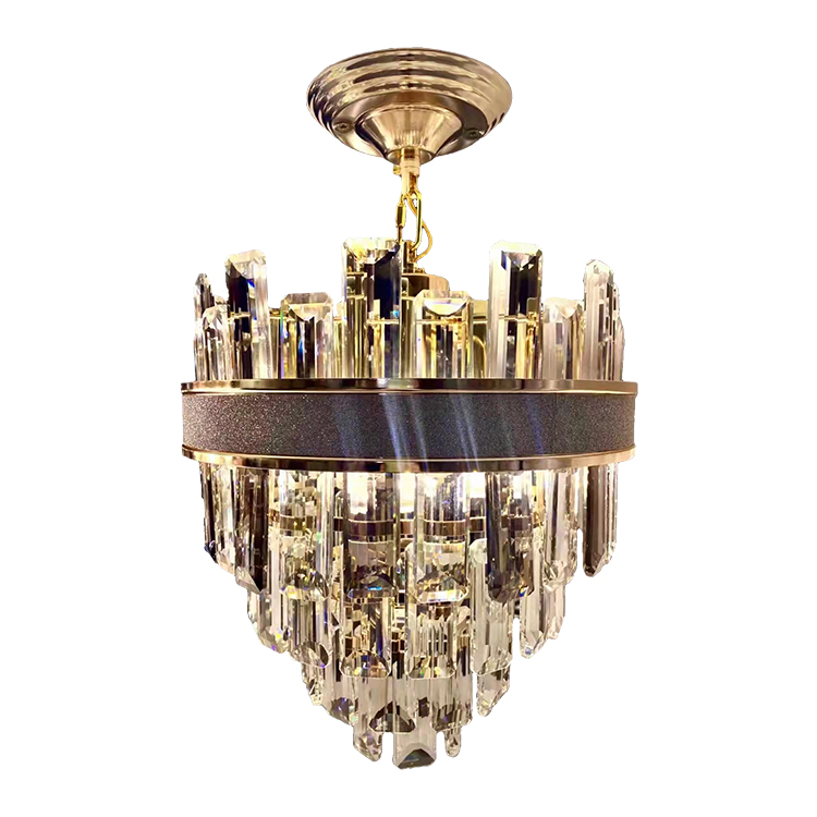 French Gold Art Crystal Pendant Lamp