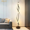 Led Aluminum 80 Novel Design Standing Modern Black Floor Lamp Supplier