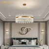 Hotel Gorgeous Golden Iron Crystal Ceiling Chandelier
