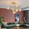 New Design Gold 6 Bulb Modern Chandelier Interior Decoration