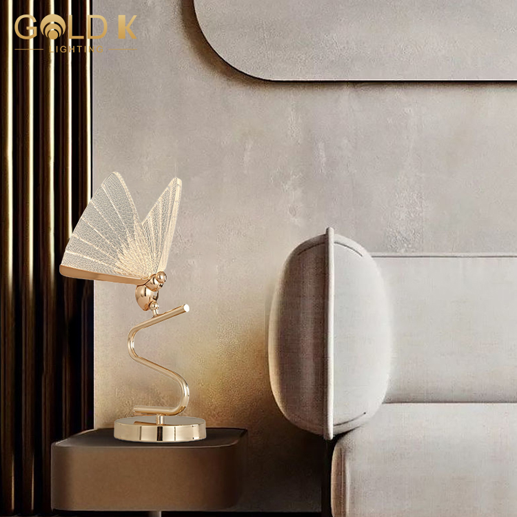 Modern Elegant Butterfly Bedroom Living Room Decoration Led Table Light