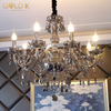 Source Manufacturer European Style Smoke Gray Classic Candle LED Pendant Lamp