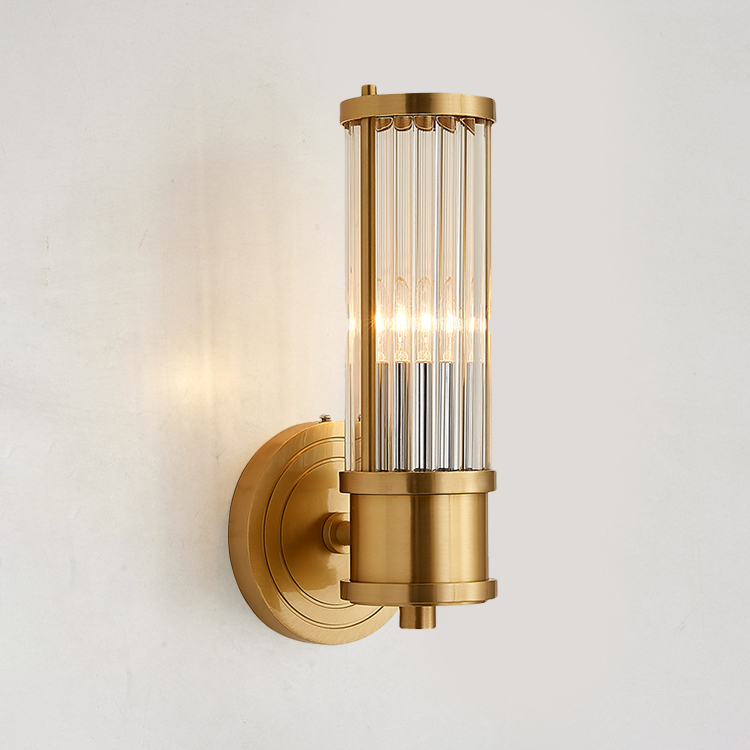 Gold Lamp Post Nordic Crystal Wall Lamp