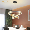 Modern Circle Pendant Ceiling Lamps LED Metal Chandelier
