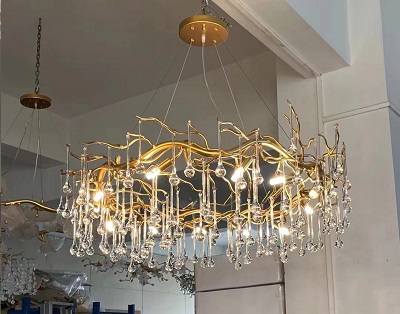 Gold Series: Glass Chandeliers