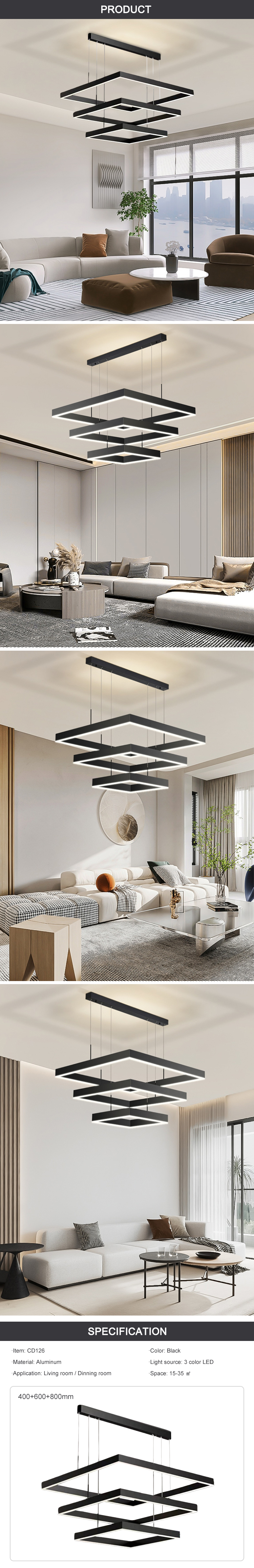 black pendant light