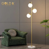 LED Wireless Gold Contemporary Floor Lamp Standing Chandeliers