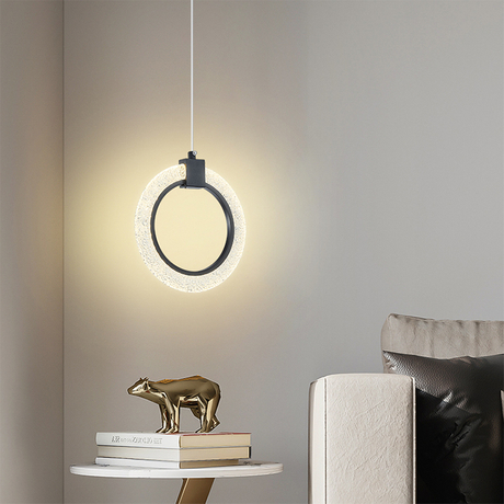 Modern Acrylic Ring Pendant Lamp