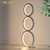 3 Ring Art Black LED Bedroom Desigh Table Lamps