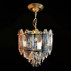 French Gold Art Led Crystal Pendant Lamp Hanging Pendant Lights