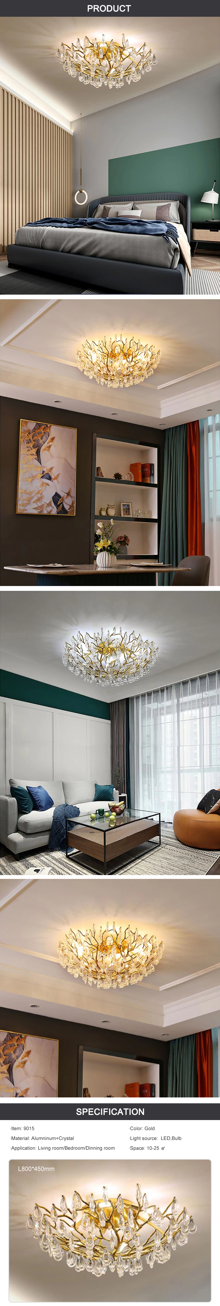 gold branch chandelier