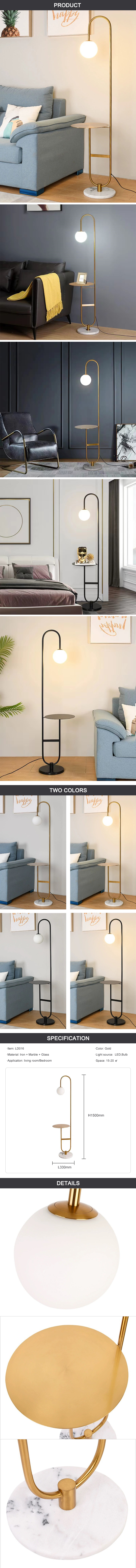 golden floor lamp