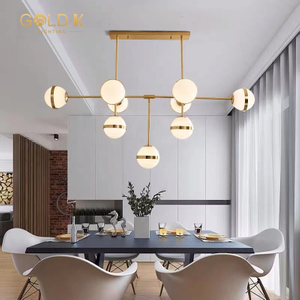 9 Hesds Nordic Glass Modern Simple Home Indoor Pendant Light