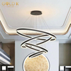 Modern Circle Pendant Ceiling Lamps LED Metal Chandelier