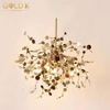 Shiny Gold Retro Industrial Stainless Metal Chandeliers