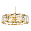 Gold Modern Ceiling Lights Round Crystal Chandelier