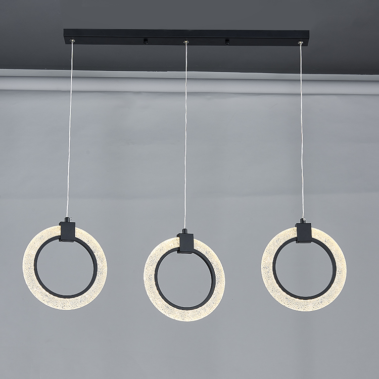 Modern Acrylic Ring Pendant Lamp