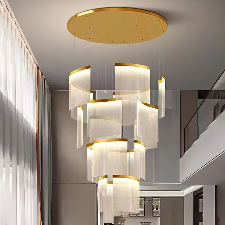 Stainless Steel Acrylic Led Decorative Pendant Lamp