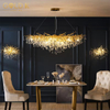 2023 Designer Metal Nordic Vintage Decorative Gold Glass Branch Chandelier