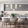 9 Hesds Nordic Glass Modern Simple Home Indoor Pendant Light