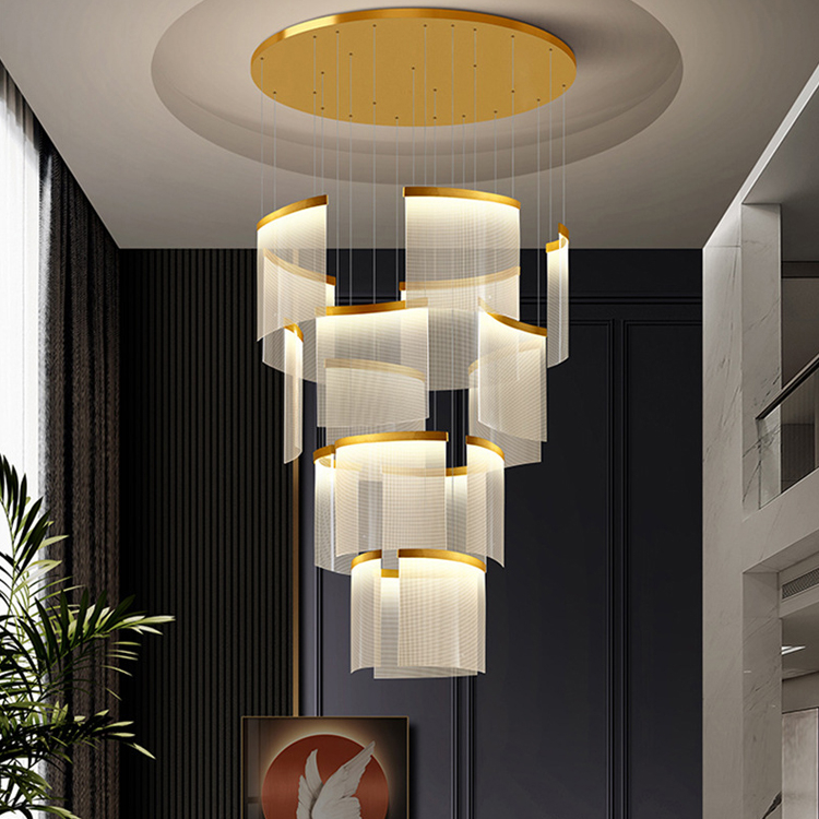 Stainless Steel Acrylic Led Decorative Pendant Lamp