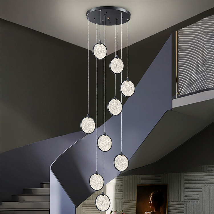 Modern Acrylic Ring Solid Led Chandelier