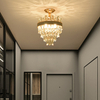 French Gold Art Crystal Pendant Lamp