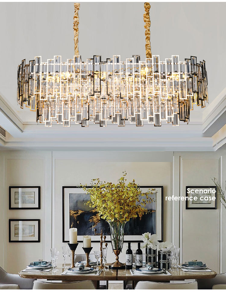 Oval Crystal Chandeliers
