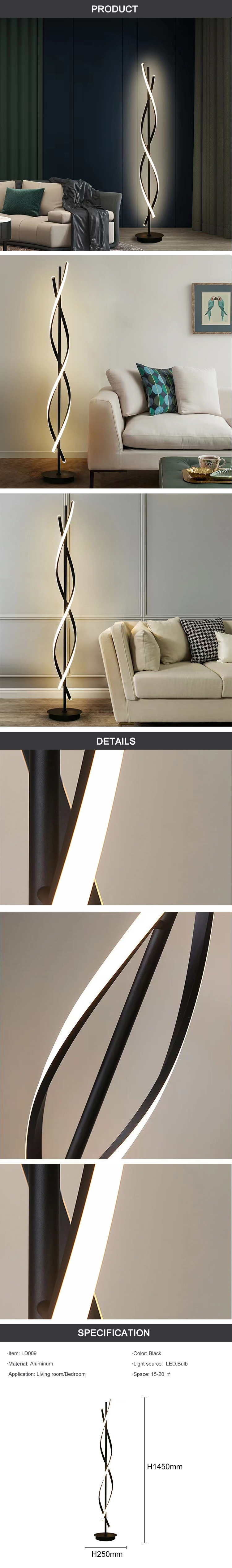 Modern Black Floor Lamp