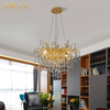 High Quality Branches Hotel Lamp Aluminum Art Large Modern Crystal Chandelier