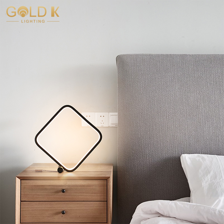 Nordic Led Simple Modern Square Table Lamp