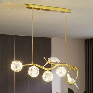 LED Creative Glass Ball Pendant Light for Living Room