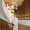 Tree Branch Shaped Hanging Chandelier Gold Modern Light