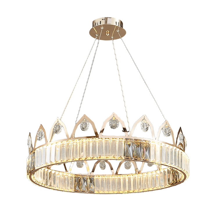 Single - Or Multi-storey Ring Crystal Chandeliers