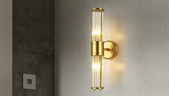 Strip gold wall lamp