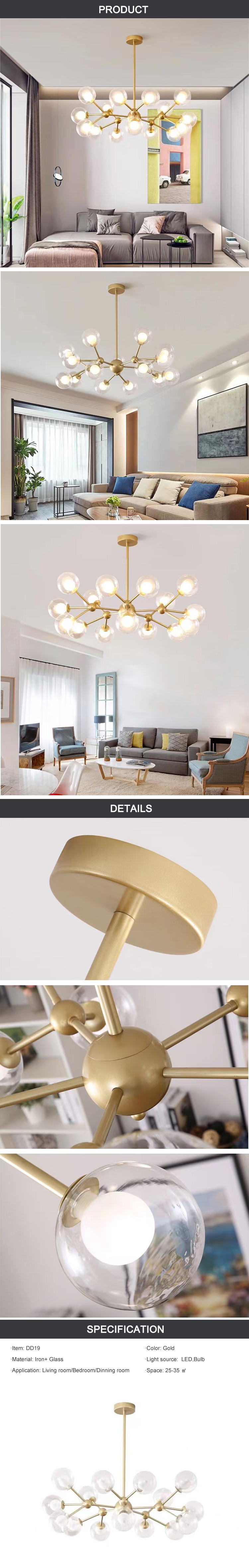 15 head pendant light