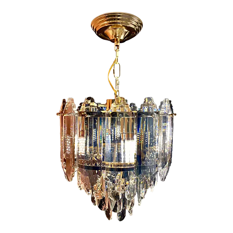 French Gold Art Led Crystal Pendant Lamp Hanging Pendant Lights